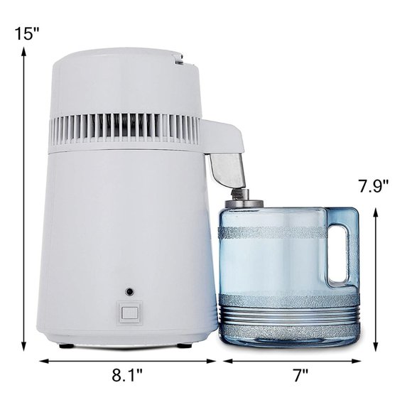 Pure Water Distiller 750W Purifier Filter Fully Upgraded 1.1 Gal /4L - Picture 2 of 9